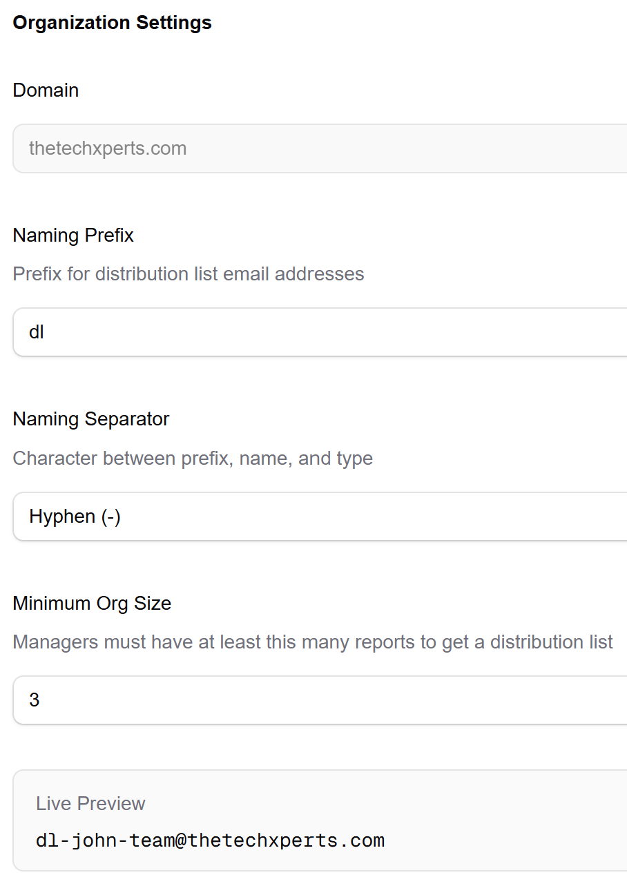 Automatic List Creation